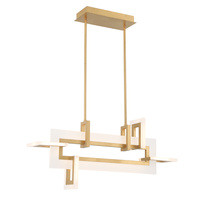 Mała lampa wyspowa Inizio - Szczotkowane złoto Quintiesse Eurofase QN-INIZIO-LP-S-BG