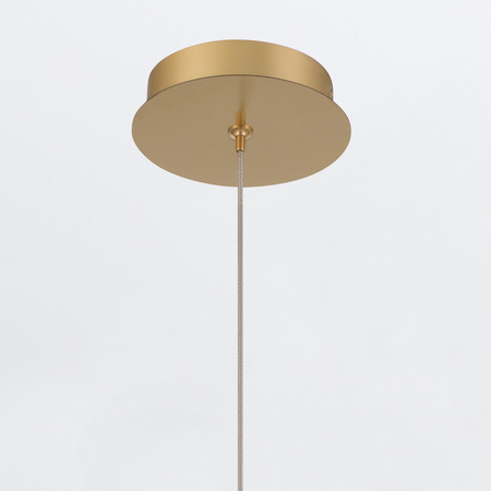 Mała lampa wisząca Palmas - 2 źródła światła - Szczotkowane złoto Quintiesse Eurofase QN-PALMAS-2MP-BG