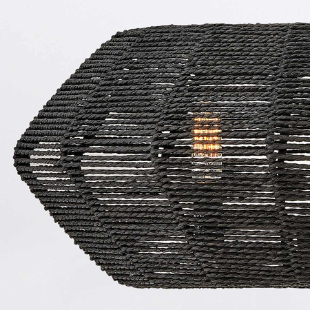 Lampa wisząca Luca - 3 źródła światła - Czarny Quintiesse QN-LUCA-P-S-BK-BK