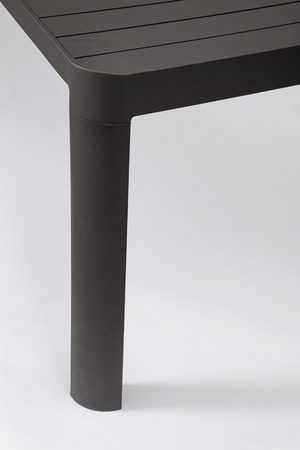 BIZZOTTO stół ogrodowy KIPLIN 149 czarny  / rozkładany
