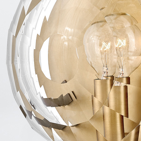 Kinkiet Leo - 1 źródło światła - Klasyczny mosiądz Quintiesse QN-LEO-WB1-HB