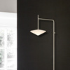 Vibia Tempo Lampa Ścienna LED ze Ściemniaczem i Przewodem, 40.3 GL, 20.5 cm, Kremowy Mat