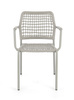 BIZZOTTO krzesło ogrodowe RAJADA szare
