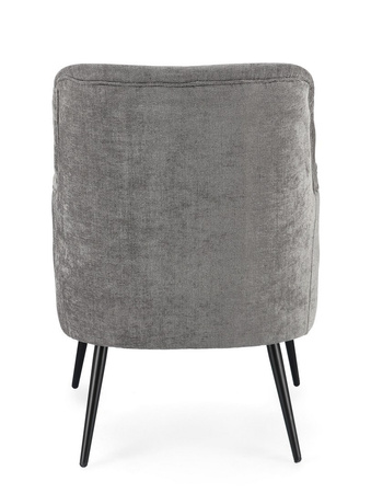 BIZZOTTO fotel ERNESTINE ARM szary