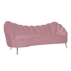 RICHMOND sofa COSETTE PINK - welur, podstawa złota