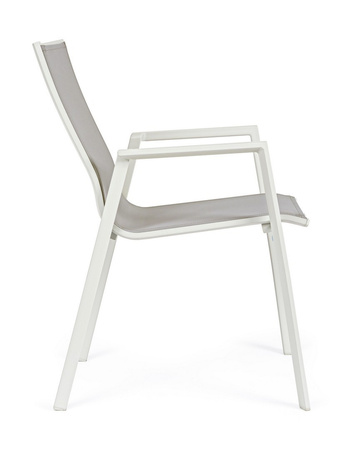 BIZZOTTO krzesło ogrodowe KRION szare