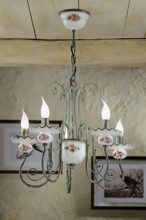 LAMPADARIO / CHANDELIER SANREMO Ferroluce C410-5