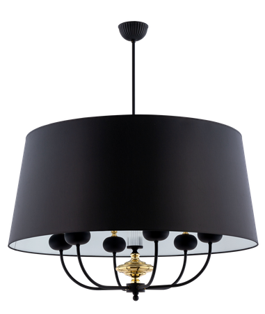 KUTEK MOOD NARNI ŻYRANDOL MOSIĘŻNY WYKOŃCZENIE CZARNY MAT.