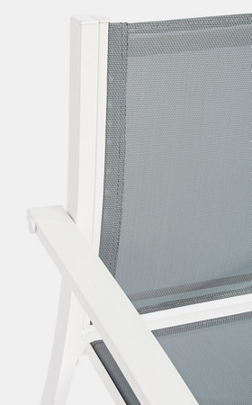 BIZZOTTO zestaw ogrodowy AURI biały /     szary