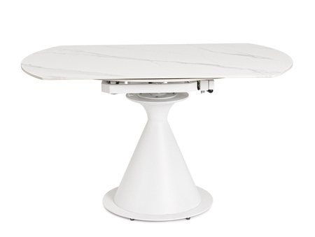 BIZZOTTO stół ogrodowy JONNI 85-135       biały / rozkładany