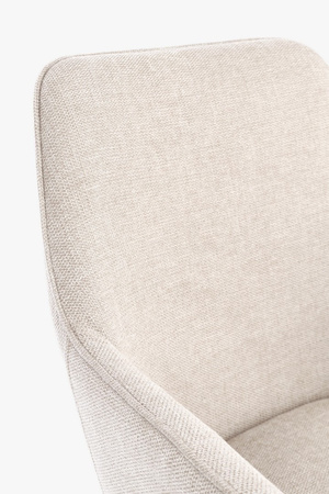 BIZZOTTO krzesło CORA ARM czarny /        beżowy