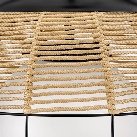 Mała lampa wisząca Maddox - 1 źródło światła - Czarny, karmelowy beż Quintiesse QN-MADDOX-P-S-BK-CAM