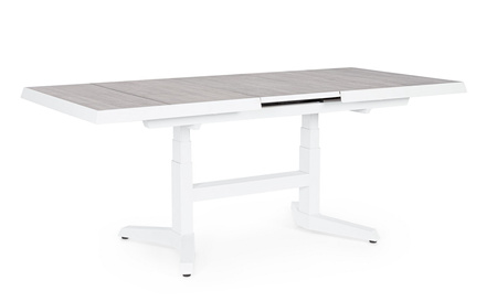 BIZZOTTO stół ogrodowy ROBERT biały /     rozkładany