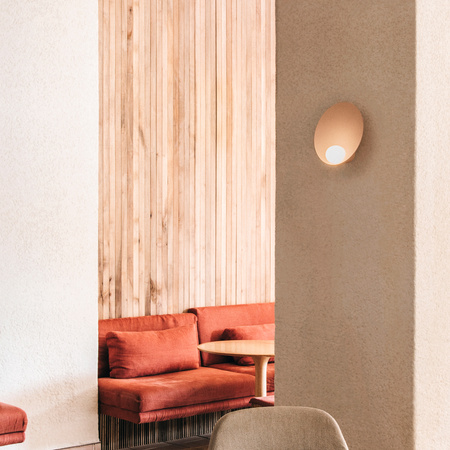 Vibia Musa Lampa Ścienna LED, 26 GL, 10 cm, Biały Mat Opal Mat