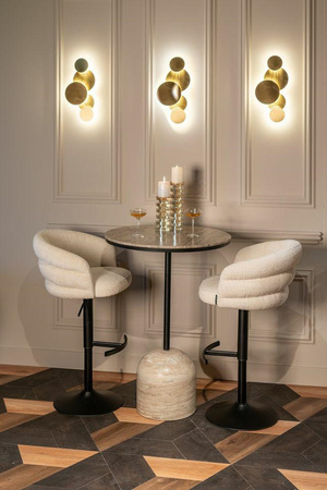 RICHMOND krzesło barowe NIKKI obrotowe    - trudnopalne