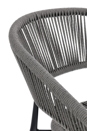 BIZZOTTO krzesło ogrodowe ALGAIDA szare