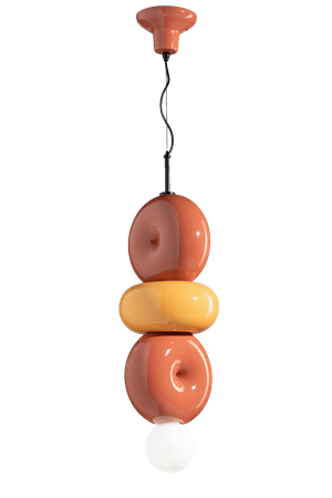 SOSPENSIONE 3 ELEMENTI - PENDANT WITH 3 ELEMENTS BUMBUM Ferroluce C2752-MIX