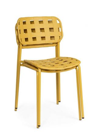 BIZZOTTO krzesło ogrodowe CLOVER żółte
