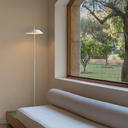 Vibia Mayfair Lampa Stojąca LED ze Ściemniaczem, 30, wys. 147 cm, Biały Mat