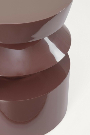 BIZZOTTO stolik kawowy OTILIA CONTOUR     czerwony