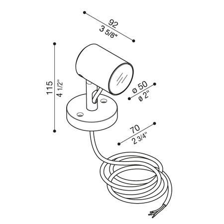 Lombardo LL126005D3 Lampa ścienna Ago Wall