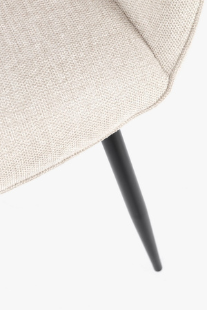 BIZZOTTO krzesło CORA ARM czarny /        beżowy
