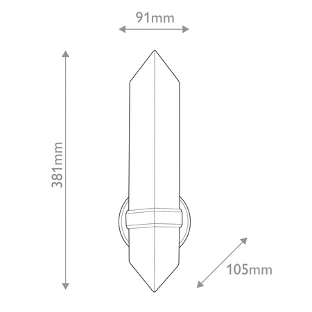 Kinkiet Valencia - 1 źródło światła - Miejski brąz Quintiesse QN-VALENCIA-1WB-UBZ-AR