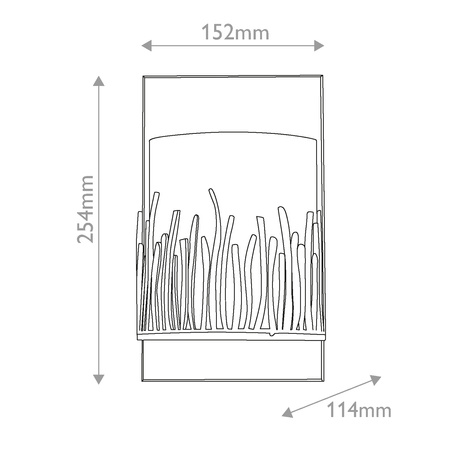 Kinkiet Sawgrass - 1 źródło światła - Płatkowe złoto Quintiesse QN-SAWGRASS-WU-DG-O