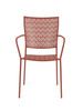 BIZZOTTO krzesło ogrodowe LIZETTE         czerwone