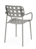 BIZZOTTO krzesło ogrodowe CLOVER ARM      szare