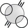 KARE lustro ścienne TRIPLE CIRCLE         124x119 cm
