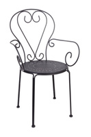 BIZZOTTO krzesło ogrodowe ETIENNE czarne