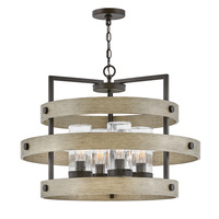 Żyrandol Riverwood - 4 źródła światła - Ciepły brąz, ciepły jesion Quintiesse QN-RIVERWOOD4