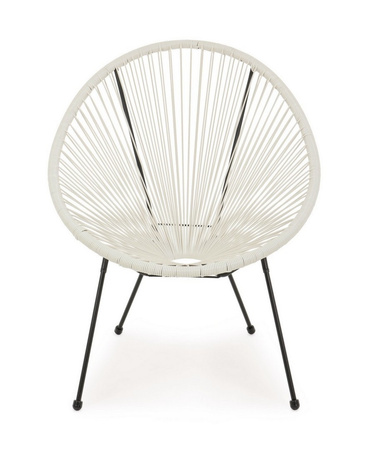 BIZZOTTO krzesło ogrodowe PARKER białe