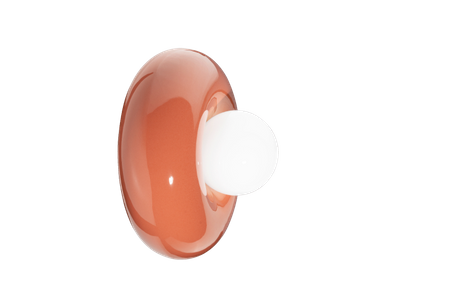 APPLIQUE DIFFUSORE VETRO OPALINO - WALL LAMP WITH GLASS DIFFUSER BUMBUM Ferroluce C2750-APO