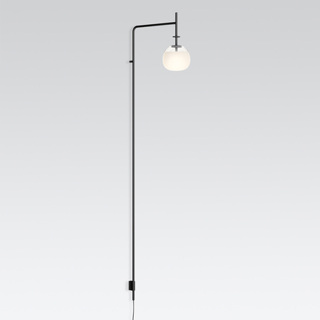 Vibia Tempo Lampa Ścienna LED ze Ściemniaczem i Przewodem, 36.5 GL, 13 cm, Grafitowy Mat