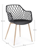 BIZZOTTO krzesło OPTIK czarne