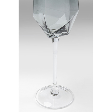 KARE komplet 4 kieliszków do szampana     DIAMOND SMOKE 365 ml