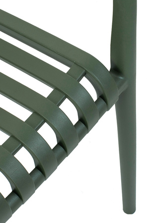 MODESTO krzesło STRIPS ARM zielone