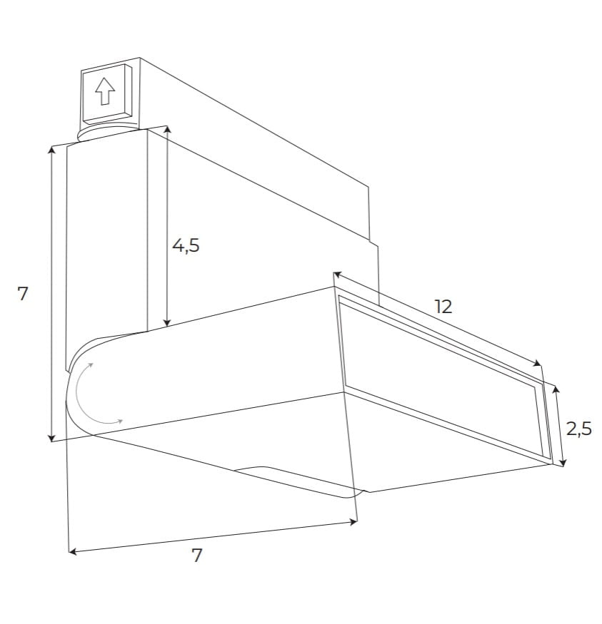 Czarna Lampa Magnetyczna Maxlight