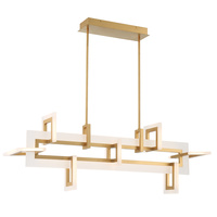 Średnia lampa wyspowa Inizio - Szczotkowane złoto Quintiesse Eurofase QN-INIZIO-LP-M-BG