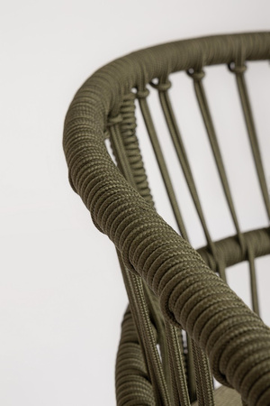 BIZZOTTO krzesło barowe ogrodowe          ODIVELAS zielone