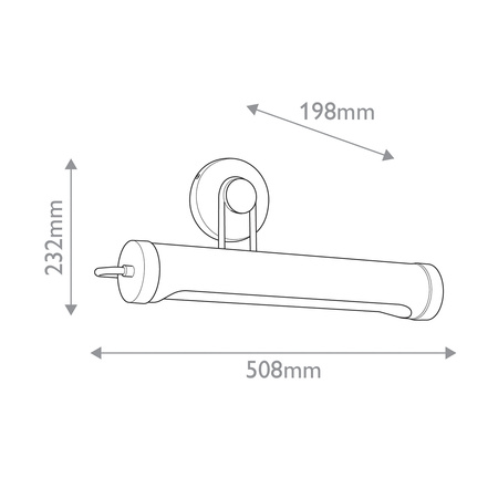 Średnia obrazówka Wynwood - 2 źródła światła - Miejski brąz Quintiesse QN-WYNWOOD-PL-M-UBZ