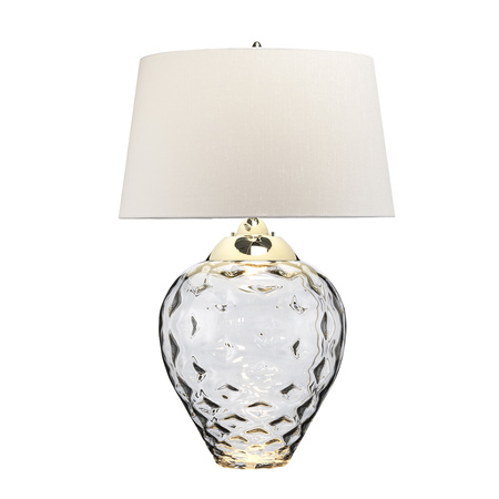 Duża lampa stołowa Samara - 2 źródła światła Samara Quintiesse  QN-SAMARA-TL-LRG-SMK