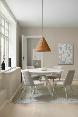 BIZZOTTO stół ogrodowy RAUNI 87-135       biały / rozkładany