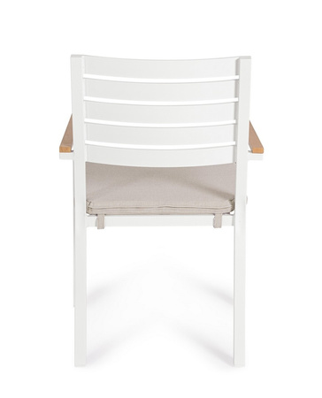 BIZZOTTO krzesło ogrodowe HENNA białe