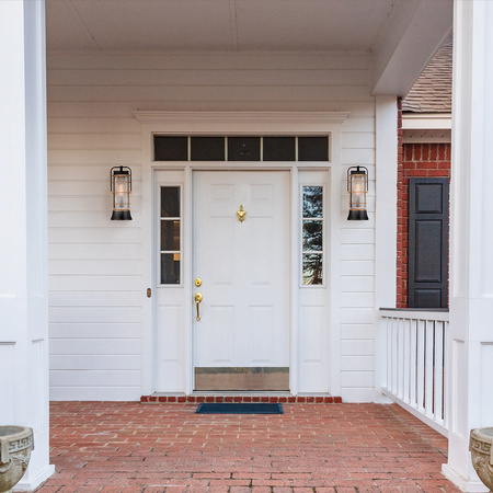 Średnia latarnia naścienna Rivamar - 1 źródło światła - Brązowo-złota Quintiesse Eurofase QN-RIVAMAR-M-BLK-GD