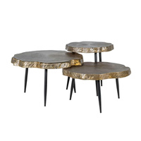 RICHMOND stolik kawowy BULOKE zestaw - aluminium, żelazo