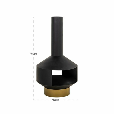 RICHMOND kominek ogrodowy QUINN czarny