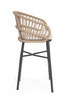 BIZZOTTO krzesło barowe ogrodowe          ODIVELAS beżowe